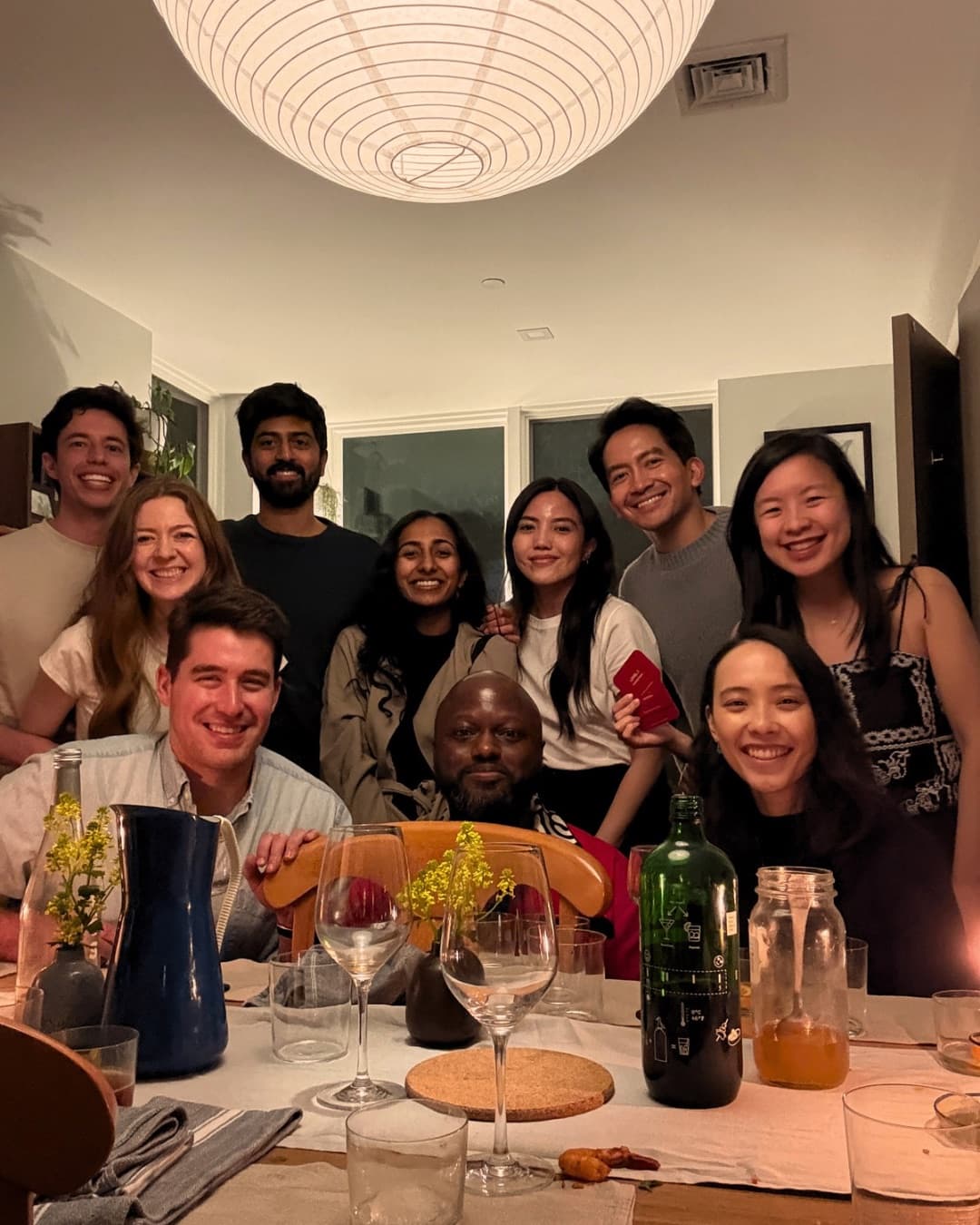 Guests around the table at a Brooklyn Supper
